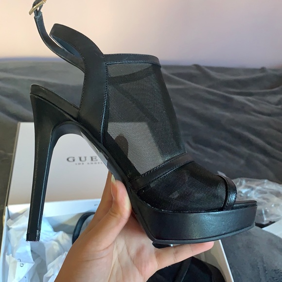 Brand new black Guess shoes with high heel - Picture 2 of 7